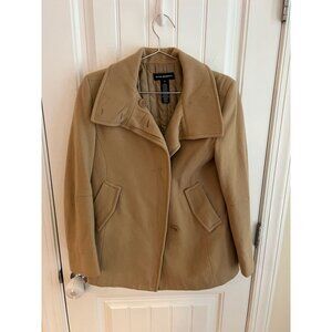 Club Monaco Women's Wool Blend Tan‎ Peacoat Size Small